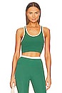 view 1 of 4 Amber Airweight Sports Bra in Arugula & Creme