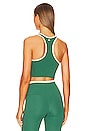 view 3 of 4 Amber Airweight Sports Bra in Arugula & Creme