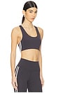 view 2 of 4 Ella Airweight Bra in Graphite & White