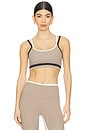 view 1 of 4 Eva Rigor Double Strap Bra in Latte & Black