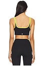 view 3 of 4 Cait Rigor Sports Bra in Black & Chartreuse