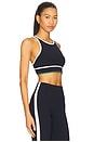 view 2 of 4 Layla Airweight Sports Bra in Indigo & White