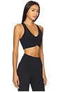 view 2 of 4 Airweight Ruched Sports Bra in Black