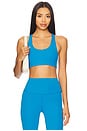 view 1 of 4 Ella Airweight Sports Bra in Riviera & White