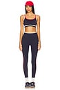 view 4 of 4 Eva Rigor Double Strap Sports Bra in Indigo & White