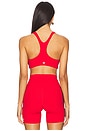 view 3 of 4 Ella Airweight Sports Bra in Pirate Red & Indigo