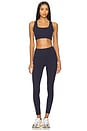 view 5 of 5 Lexi Rigor Sports Bra in Indigo & Blush