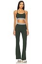 view 4 of 4 Cali Active Rib Sports Bra in Heather Military