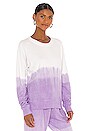 view 2 of 4 TILDA スウェットシャツ in Off White & Lavender Dip Dye