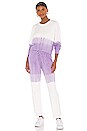 view 4 of 4 TILDA スウェットシャツ in Off White & Lavender Dip Dye