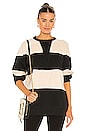 view 1 of 4 Jill French Terry Sweatshirt in Black & Oat