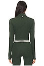 view 4 of 5 Stevie Active Rib Half Zip Sweatshirt in Heather Military
