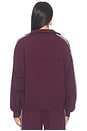 view 4 of 4 Goldie Oversized Half Zip Pullover in Dark Cherry & Black