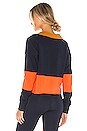 view 3 of 4 Rugby Sweatshirt in Indigo & Orange Multi