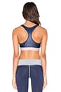 view 3 of 4 Daphne Sports Bra in Heather Light Grey & Indigo & Sedona