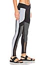 view 2 of 4 Kyoto Legging in Black & Light Grey & Dark Heather Grey