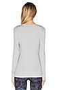view 3 of 5 Alexis Top in Light Heather Grey