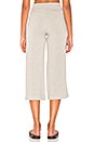 view 3 of 4 Runaway Culotte Sweatpants in Light Heather Grey