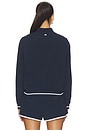 view 4 of 5 CHAQUETA DE NAILON MACI WOVEN NYLON JACKET in Indigo & Lotus Red