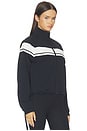 view 4 of 5 Morrison Track Jacket in Black & Creme