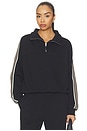 view 2 of 5 Goldie Oversized Half Zip Pullover in Black & Lentil