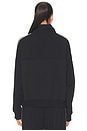 view 5 of 5 Goldie Oversized Half Zip Pullover in Black & Lentil