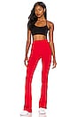view 4 of 4 Raquel High Waist Flare Legging in Red, Off White, & Indigo