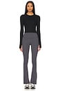 view 5 of 6 Raquel High Waist Superflex Flare 30'' Legging in Heather Grey