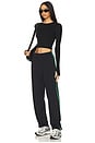 view 5 of 6 Max Rigor Track Pant in Black & Grass