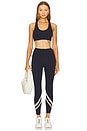 view 5 of 6 Chevron Air Weight High Waist 7/8 Legging in Indigo & Latte
