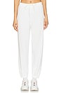 view 1 of 6 Andie Oversized Fleece Sweat Pant in White