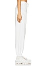 view 3 of 6 Andie Oversized Fleece Sweat Pant in White
