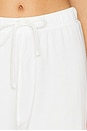 view 6 of 6 Andie Oversized Fleece Sweat Pant in White