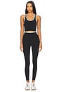 view 5 of 6 Dual High Waist Airweight 7/8 Legging in Black & White