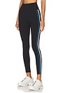 view 1 of 7 Ella High Waist Air Weight 7/8 Legging in Black & Stone Blue