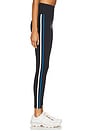 view 4 of 7 Ella High Waist Air Weight 7/8 Legging in Black & Stone Blue