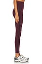 view 3 of 7 Amber Air Weight High Waist 7/8 Legging in Dark Cherry & Indigo