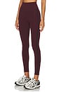 view 4 of 7 Amber Air Weight High Waist 7/8 Legging in Dark Cherry & Indigo