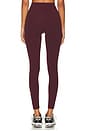 view 5 of 7 Amber Air Weight High Waist 7/8 Legging in Dark Cherry & Indigo