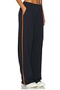 view 3 of 7 Luca Air Weight Stripe Trouser in Indigo & Honey