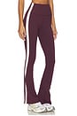 view 2 of 6 Raquel High Waist Supplex Flare 32 Legging in Dark Cherry & Creme