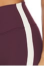 view 6 of 6 Raquel High Waist Supplex Flare 32 Legging in Dark Cherry & Creme