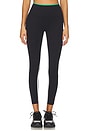 view 2 of 7 Easton Rigor High Waist 7/8 Legging in Black & Grass