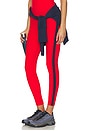 view 1 of 7 Clare High Waist Rigor 7/8 Legging in Lotus Red & Indigo