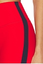 view 7 of 7 Clare High Waist Rigor 7/8 Legging in Lotus Red & Indigo