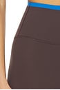 view 6 of 6 Dual High Waist Airweight 7/8 Legging in Dark Chocolate & Classic Blue
