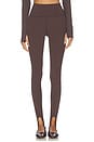 view 1 of 7 River High Waist Airweight Stirrup Legging in Dark Chocolate