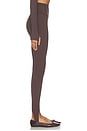 view 3 of 7 River High Waist Airweight Stirrup Legging in Dark Chocolate