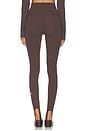 view 4 of 7 River High Waist Airweight Stirrup Legging in Dark Chocolate