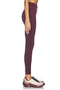 view 3 of 6 Mia Rigor Legging W/ Stripe in Dark Cherry & Indigo